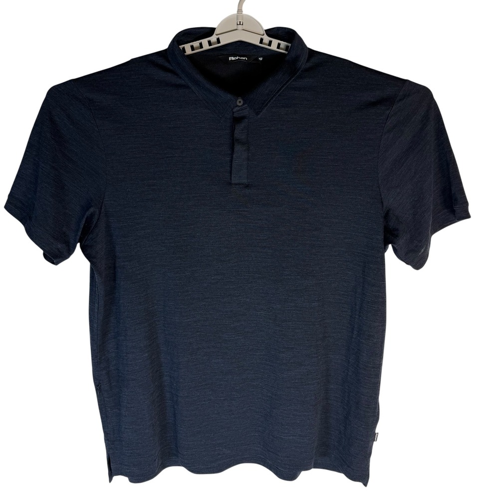 Rohan Merino Union 150 Polo Mens XXL Deep Navy Marl Short Sleeve 05242-H08-273 - Picture 3 of 15
